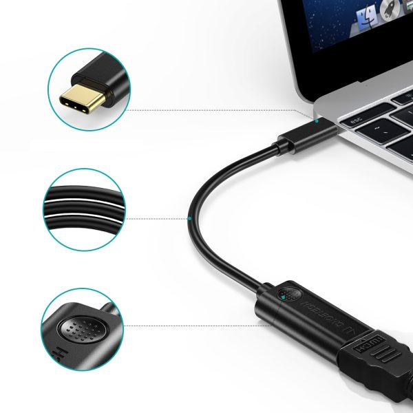 Bộ Chuyển đổi 4k@60hz Usb C Sang Hdmi Pvc Choetech Mã Hub H04 3