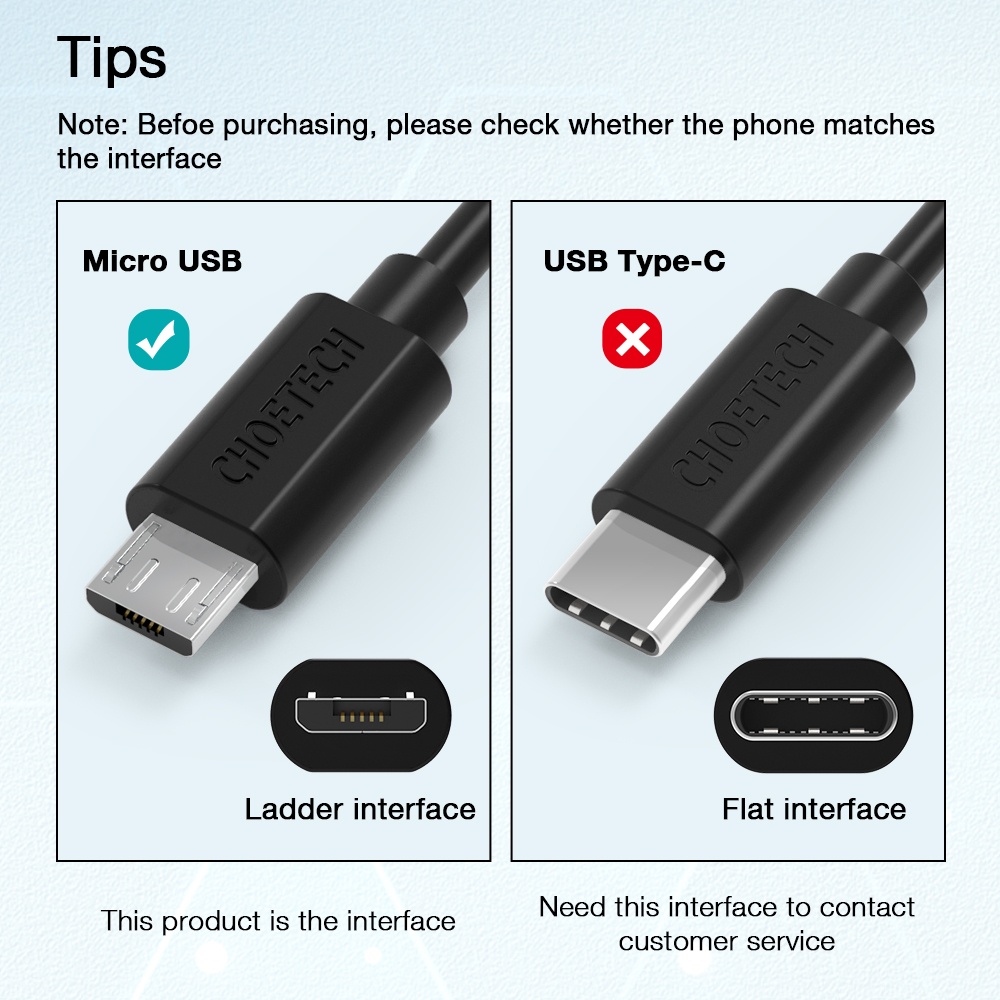 Cáp Micro Usb Ab003, Bộ Sạc Nhanh Nhanh Choetech Mã Ab003 Usb Sang Micro Usb 2.0 Dây Sạc Android Cho Galaxy S7 S6 Edge A10, J3 Prime, Redmi Note 5 Pro, Ps4, Bộ điều Khiển Xbox One, V.v. (6)