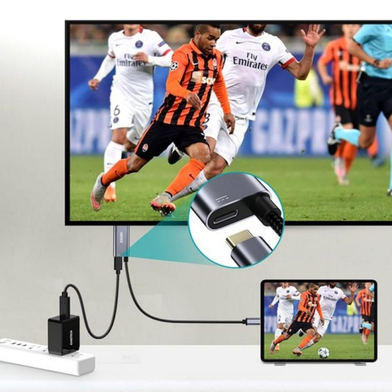 Hub Chuyển Từ Type C Sang Hdmi+ Pd 60w Dài 1.8m Choetech Xch M180 (hàng Chính Hãng) (4)