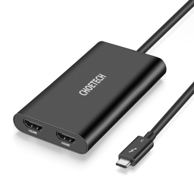 Bộ Chuyển đổi đầu Ra Thunderbolt 3 Sang Hdmi 2.0 Kép Choetech Hub H07 (1)