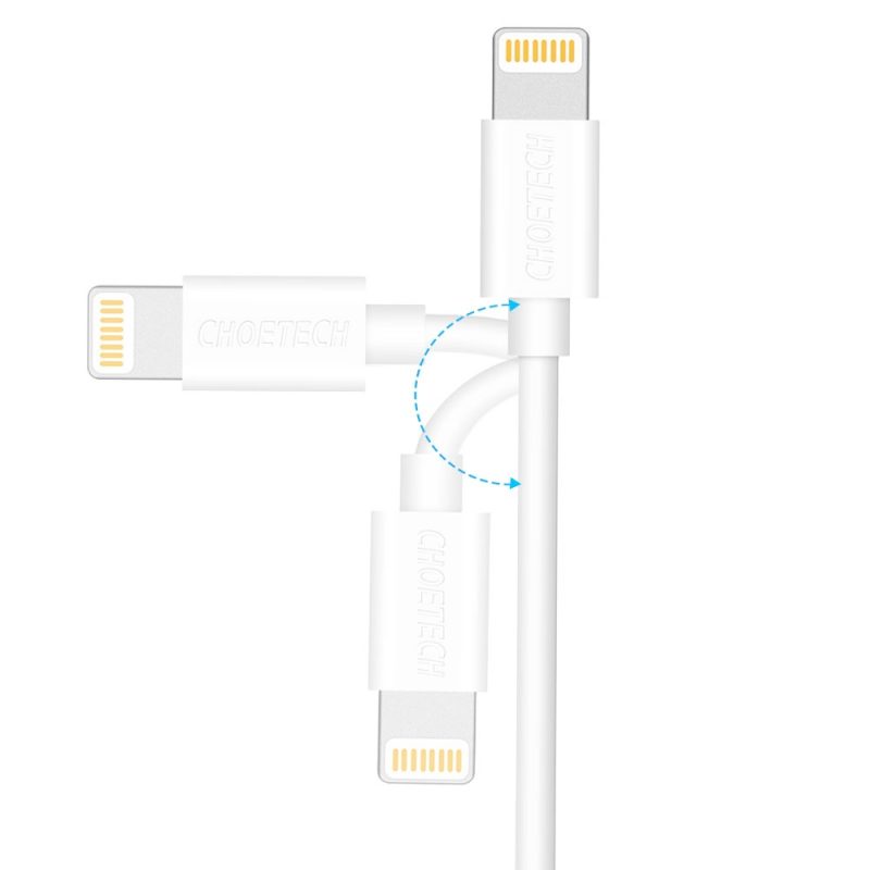 Cáp Sạc Nhanh 2.4a Lightning Cho Iphone Ipad Choetech Mã Ip0026 3