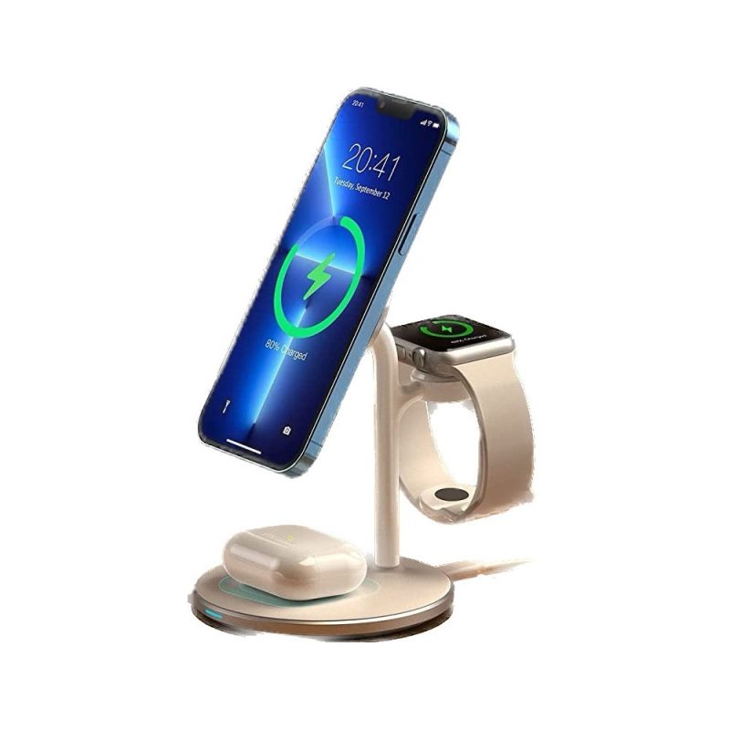 Đế Sạc Không Dây 3in1 Chính Hãng Choetech Mã T585 F Magnetic Wireless Charger 8