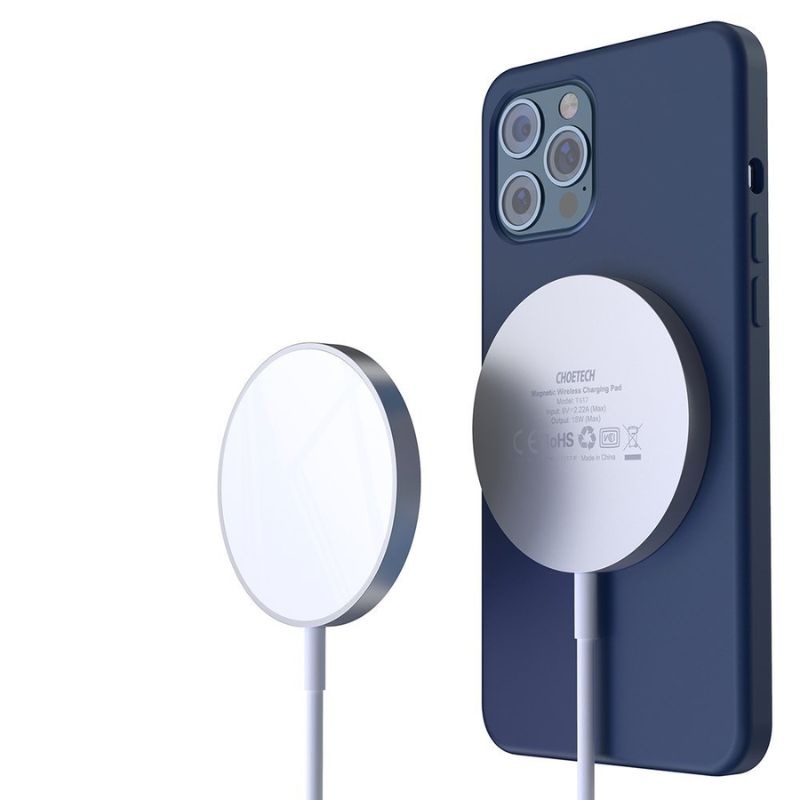 Đế sạc không dây nam châm Choetech T517-F Magnetic Wireless Charger dùng  cho iPhone 12 Series /Samsung (15W, Wireless Magsafe Quick charger) -  Choetech Vietnam