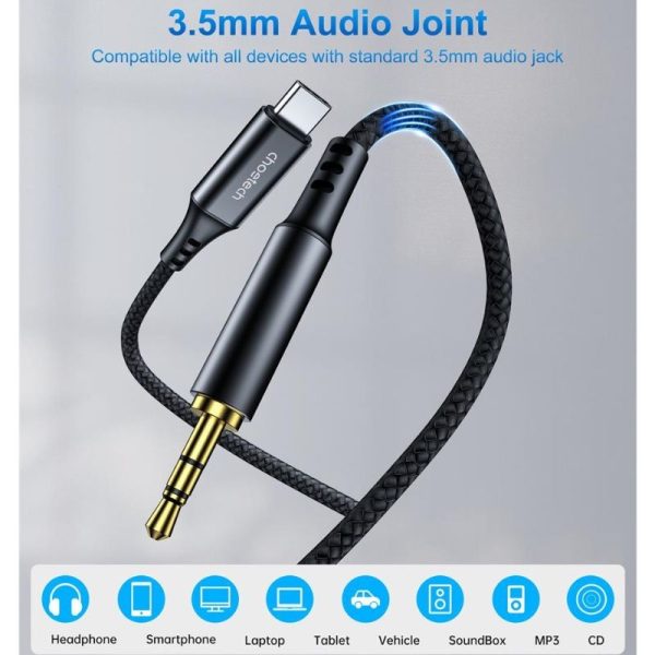 Cáp Chuyển đổi Từ Type C Sang Audio 3.5mm Choetech Aux006 Hàng Chính Hãng) (7)