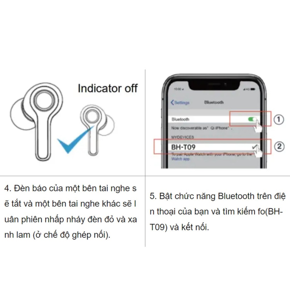 Tai Nghe Bluetooth Choetech Bh T09 Tws Chống Nước Và Sạc Năng Lượng Mặt Trời (hàng Chính Hãng) (13)