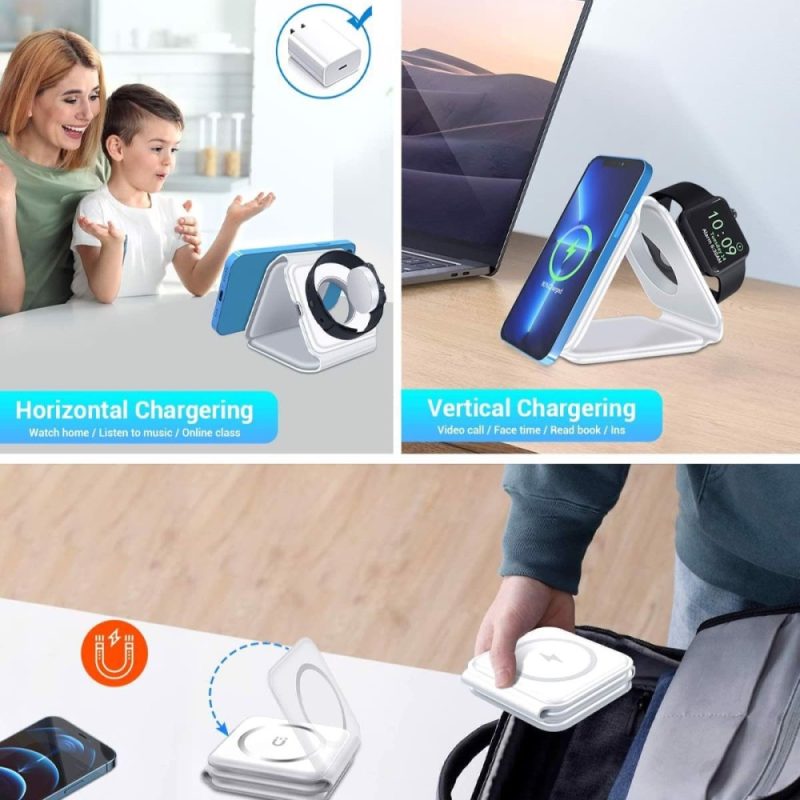 Đế Sạc Không Dây 3in1 Gấp Gọn Choetech T588 Công Suất 15w Dùng Cho Iphone, Tai Nghe Và Apple Watch (hàng Chính Hãng) (11)