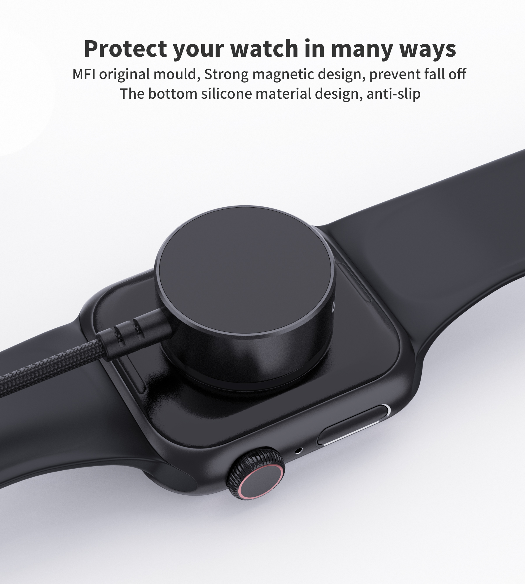 Cáp Sạc Nhanh Apple Watch Magnetic Type C Choetech T319 Có Chứng Nhận Mfi (hàng Chính Hãng)