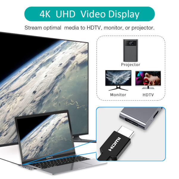 Hub chuyển 7in 2 Choetech HUB-M14 dùng cho Macbook ( Usb C* 2 To HDMI, TF, SD, 2*USB-C, 2*USB 3.0)- Hàng chính hãng