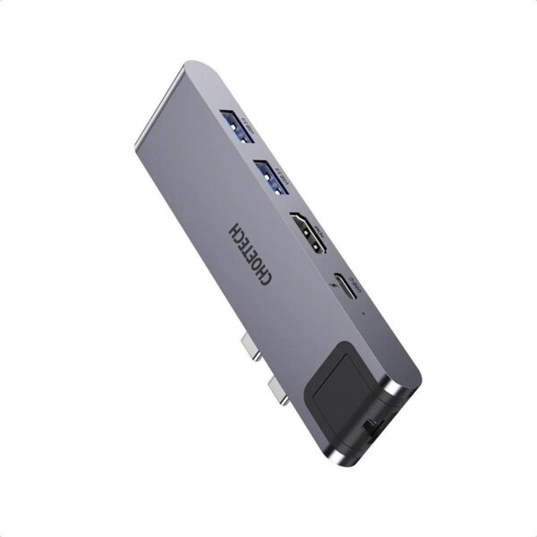 Hub chuyển 7 in 1 Choetech M24 (Type C to HDMI, RJ45, PD, SD,TF, USB 3.0 x 2) – HÀNG CHÍNH HÃNG