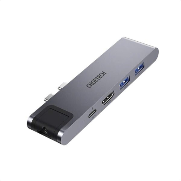 Hub chuyển 7 in 1 Choetech M24 (Type C to HDMI, RJ45, PD, SD,TF, USB 3.0 x 2) – HÀNG CHÍNH HÃNG