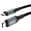 Cáp sạc nhanh Type C to Type C 240w Choetech XCC-1040 hỗ trợ truyền tải dữ liệu 8K@60Hz (Hàng chính hãng)