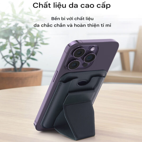 Case đựng thẻ kiêm giá đỡ từ tính Choetech PC0003 (Hàng chính hãng)
