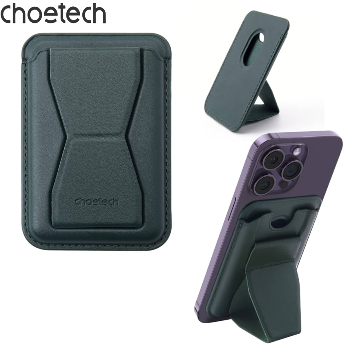 Case đựng thẻ kiêm giá đỡ từ tính Choetech PC0003 (Hàng chính hãng)