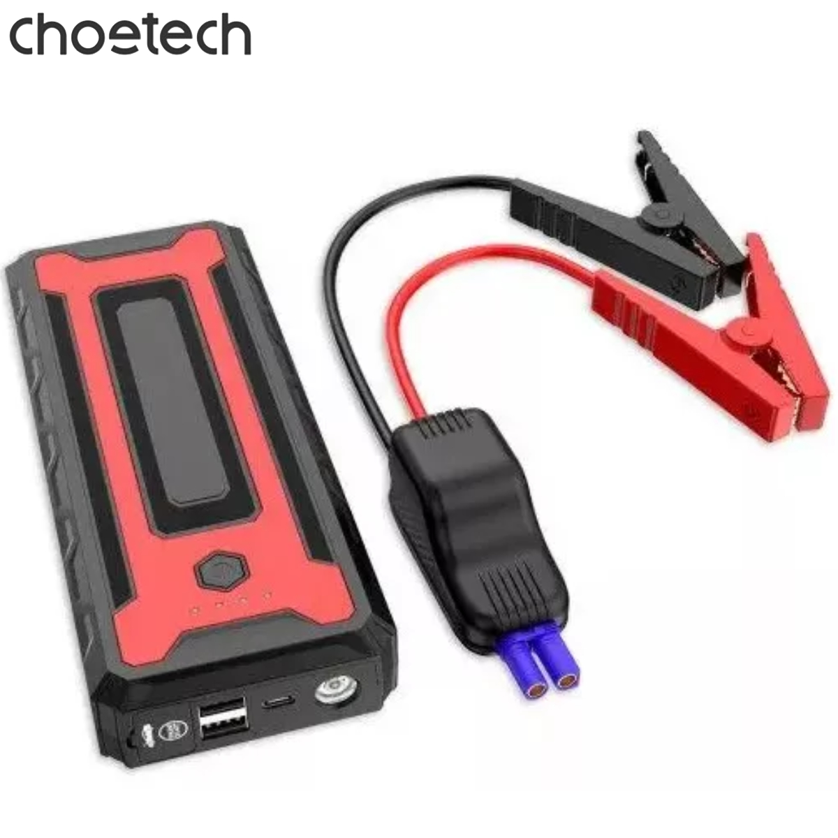 Bộ kích nguồn tô tô Choetech TC0009 2000A sạc pin cầm tay dung lượng 16000mAh tích hợp đèn led 3 chế độ (Hàng chính hãng)