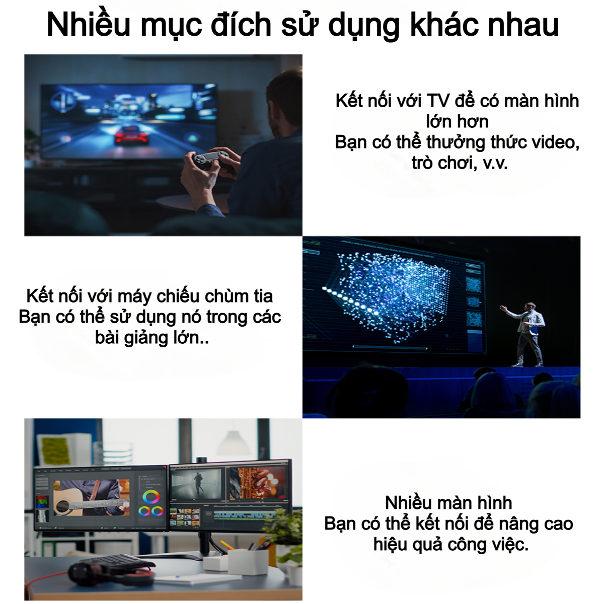 Cáp chuyển DisplayPort (DP) sang HDMI 4K@60Hz Choetech XDH01 dài 2m ( Hàng chính hãng)