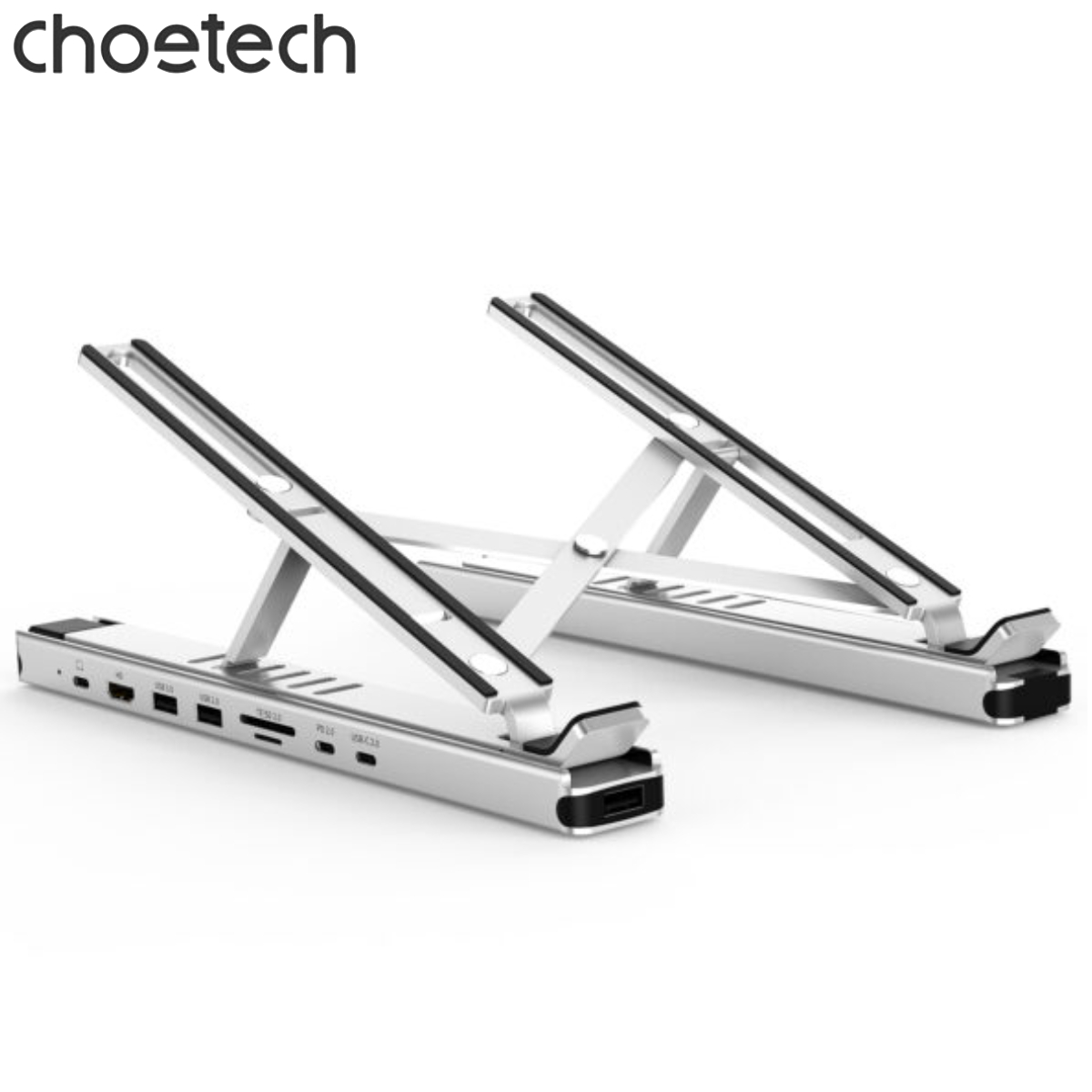 Giá đỡ tích hợp Hub chuyển đổi 7 in 1 Choetech M43 có thể gấp gọn đa năng (Hàng chính hãng)