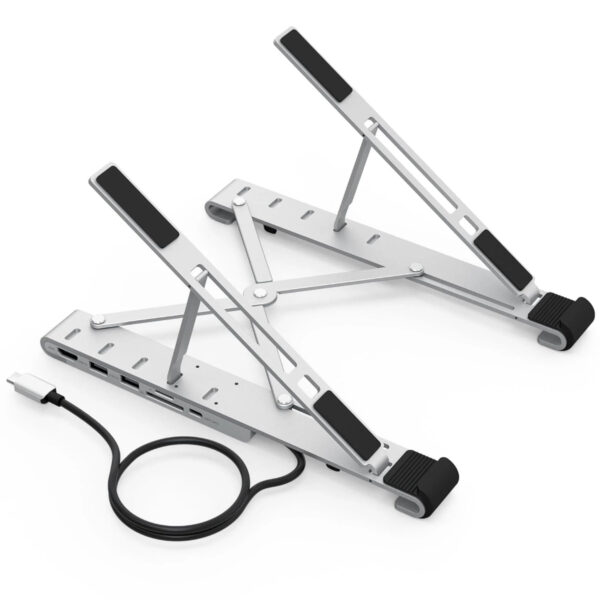 Giá đỡ tích hợp Hub chuyển đổi 7 in 1 Choetech M43 có thể gấp gọn đa năng (Hàng chính hãng)