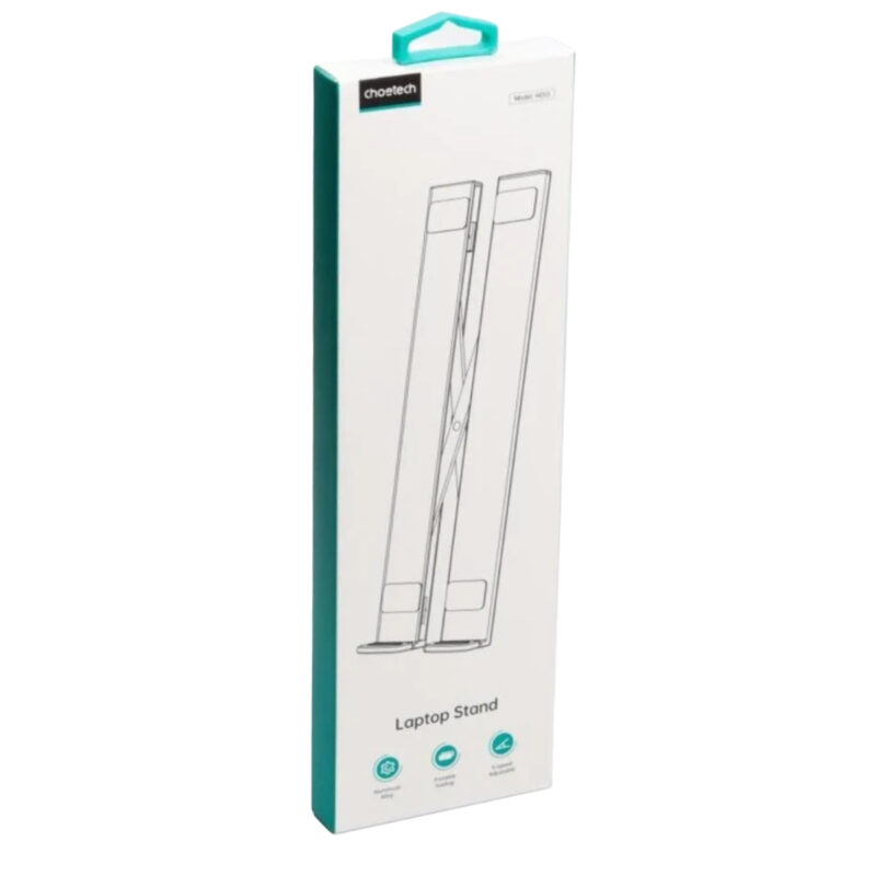 Giá đỡ laptop tản nhiệt gấp gọn Choetech H055 cho máy từ 9 đến 17 inch (Hàng chính hãng)