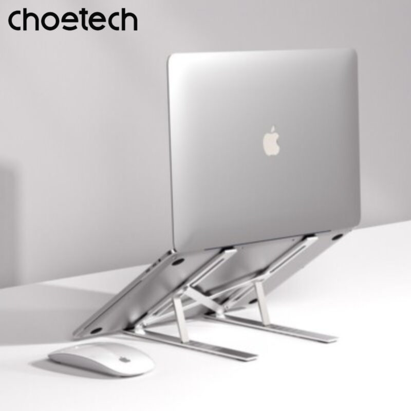 Giá đỡ laptop tản nhiệt gấp gọn Choetech H045 cho máy từ 11 đến 15 inch (Hàng chính hãng)