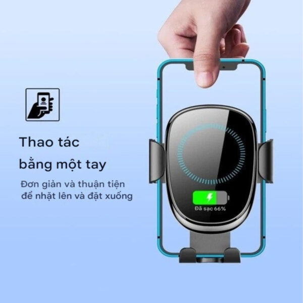 Giá đỡ điện thoại sạc không dây trên ô tô 15W Choetech T203-F (Hàng chính hãng)