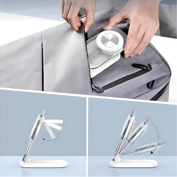 Đế sạc không dây Magsafe 3 in 1 xếp gọn 15W Choetech T618 trong suốt có đèn dùng sạc cho Điện thoại, Tai nghe và Apple watch (Hàng chính hãng) 11 Đế sạc không dây Magsafe 3 in 1 xếp gọn 15W Choetech T618 trong suốt có đèn dùng sạc cho Điện thoại, Tai nghe và Apple watch (Hàng chính hãng)