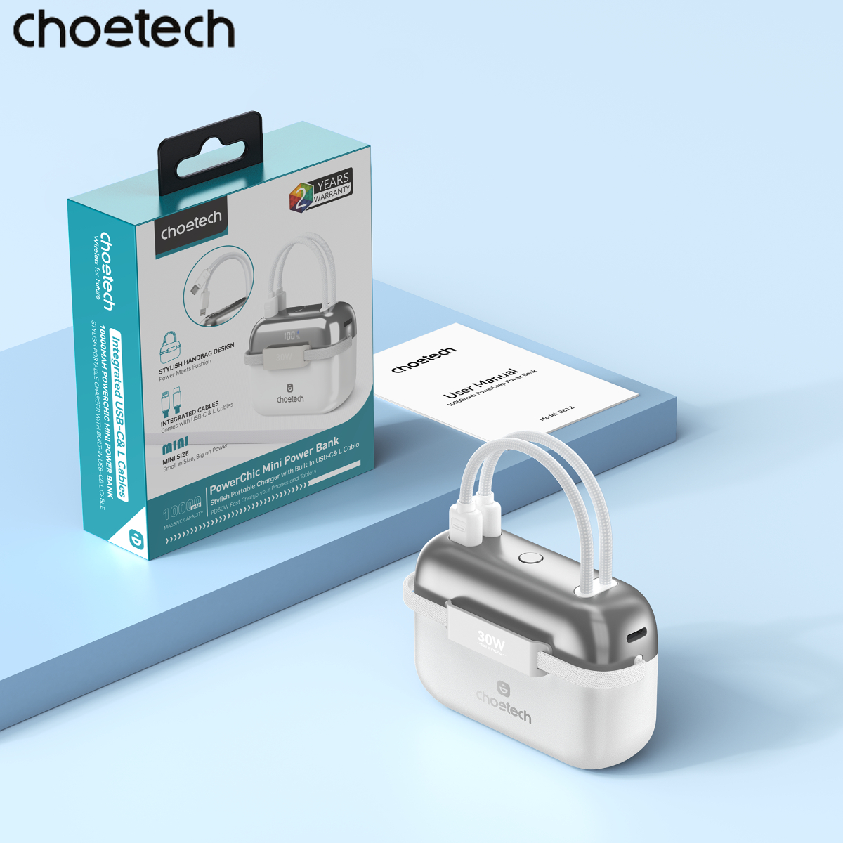 Pin Dự Phòng Mini 30W Choetech B812 Dung Lượng 10000mAh Tích Hợp Cáp Type C Và Lightning Dùng Cho Tất Cả Dòng Điện Thoại (Hàng chính hãng) 27 Pin Dự Phòng Mini 30W Dung Lượng 10000mAh Tích Hợp Cáp Type C Và Lightning Dùng Cho Tất Cả Dòng Điện Thoại (Hàng chính hãng)