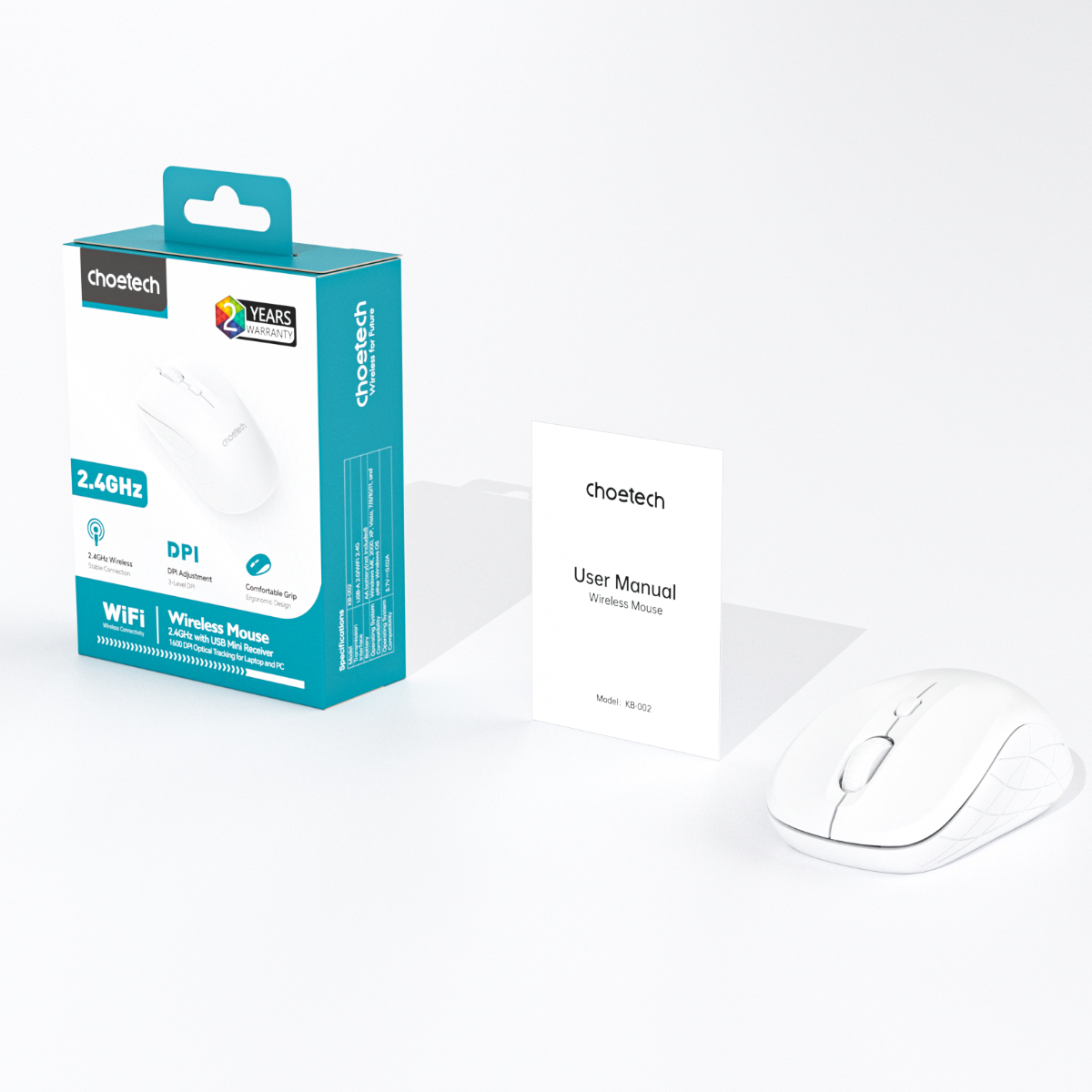 Chuột không dây Choetech KB-002 nhỏ gọn và tiết kiệm pin (Hàng chính hãng) 22 Chuột không dây Choetech KB-002 nhỏ gọn và tiết kiệm pin (Hàng chính hãng)