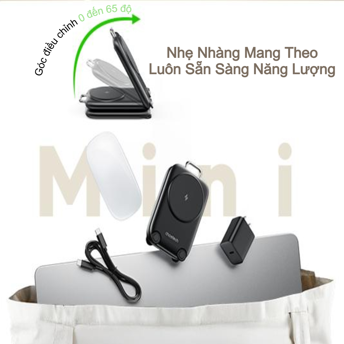 Đế sạc không dây từ tính 3 in 1 gấp gọn Choetech T816-F công suất 15W tiện lợi khi đi du lịch (Hàng chính hãng) 7 Đế sạc không dây từ tính 3 in 1 gấp gọn Choetech T816-F công suất 15W tiện lợi khi đi du lịch (Hàng chính hãng)