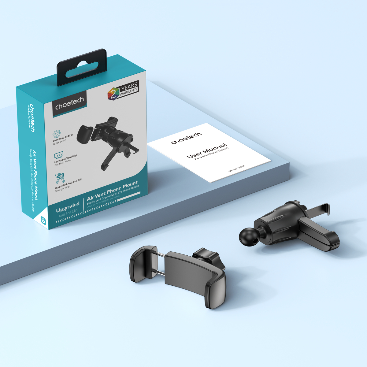 Giá đỡ điện thoại cho ô tô gắn cửa gió Choetech H091 (Hàng chính hãng) 10 Giá đỡ điện thoại cho ô tô gắn cửa gió Choetech H091 (Hàng chính hãng)