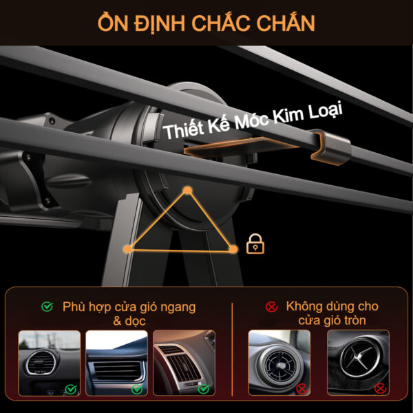 Giá đỡ điện thoại cho ô tô gắn cửa gió Choetech H091 (Hàng chính hãng) 17 Giá đỡ điện thoại cho ô tô gắn cửa gió Choetech H091 (Hàng chính hãng)