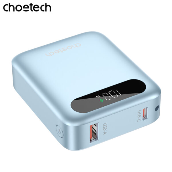 Pin Dự Phòng Sạc Nhanh Choetech B860 Công Suất 22.5W  Dung Lượng 10000mAh Tích Hợp Dây Đeo Cáp Sạc C to C (Hàng chính hãng)
