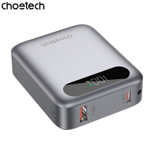 Pin Dự Phòng Sạc Nhanh Choetech B860 Công Suất 22.5W  Dung Lượng 10000mAh Tích Hợp Dây Đeo Cáp Sạc C to C (Hàng chính hãng)