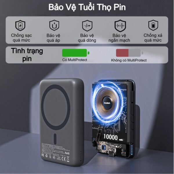 Pin Sạc Dự Phòng Không Dây Từ Tính Choetech B861 B862 22.5W Siêu Mỏng 5000mAh và 10000mAh Tích Hợp Dây Đeo Cáp Sạc C to C (Hàng Chính Hãng) 16 Pin Sạc Dự Phòng Không Dây Từ Tính Choetech B861 B862 20W Siêu Mỏng 5000mAh và 10000mAh Tích Hợp Dây Đeo Cáp Sạc C to C (Hàng Chính Hãng)