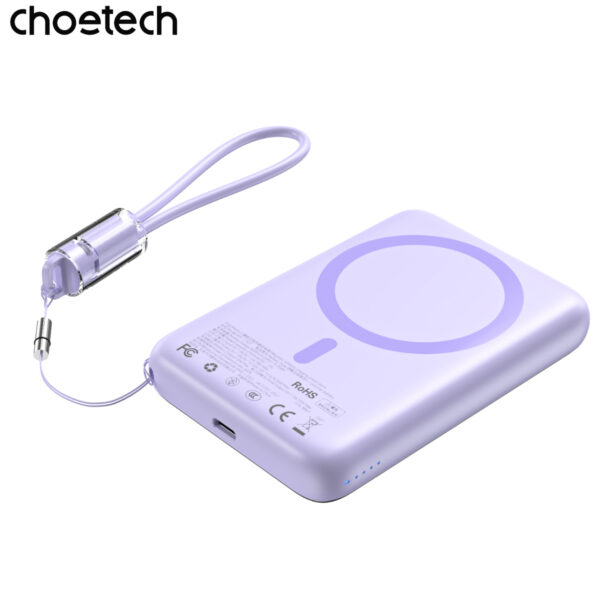 Pin Sạc Dự Phòng Không Dây Từ Tính Choetech B861 B862 22.5W Siêu Mỏng 5000mAh và 10000mAh Tích Hợp Dây Đeo Cáp Sạc C to C (Hàng Chính Hãng) 18 Pin Sạc Dự Phòng Không Dây Từ Tính Choetech B861 B862 20W Siêu Mỏng 5000mAh và 10000mAh Tích Hợp Dây Đeo Cáp Sạc C to C (Hàng Chính Hãng)