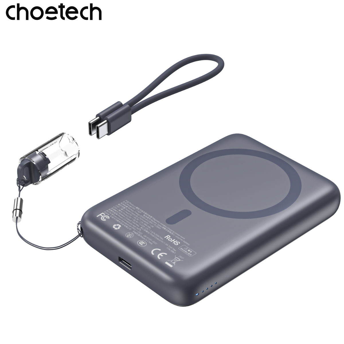 Pin Sạc Dự Phòng Không Dây Từ Tính Choetech B861 B862 22.5W Siêu Mỏng 5000mAh và 10000mAh Tích Hợp Dây Đeo Cáp Sạc C to C (Hàng Chính Hãng) 1 Pin Sạc Dự Phòng Không Dây Từ Tính Choetech B861 B862 20W Siêu Mỏng 5000mAh và 10000mAh Tích Hợp Dây Đeo Cáp Sạc C to C (Hàng Chính Hãng)