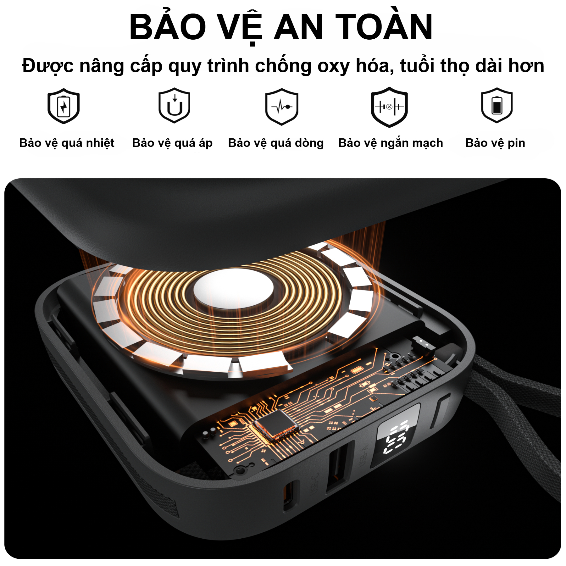 Pin dự phòng đa năng 2 in 1 Choetech B697C công suất 22.5W tích hợp 2 cáp Type C dùng sạc cho điện thoại và Apple Watch (Hàng chính hãng) 4 Pin dự phòng đa năng 2 in 1 Choetech B697C công suất 22.5W tích hợp 2 cáp Type C dùng sạc cho điện thoại và Apple Watch (Hàng chính hãng)