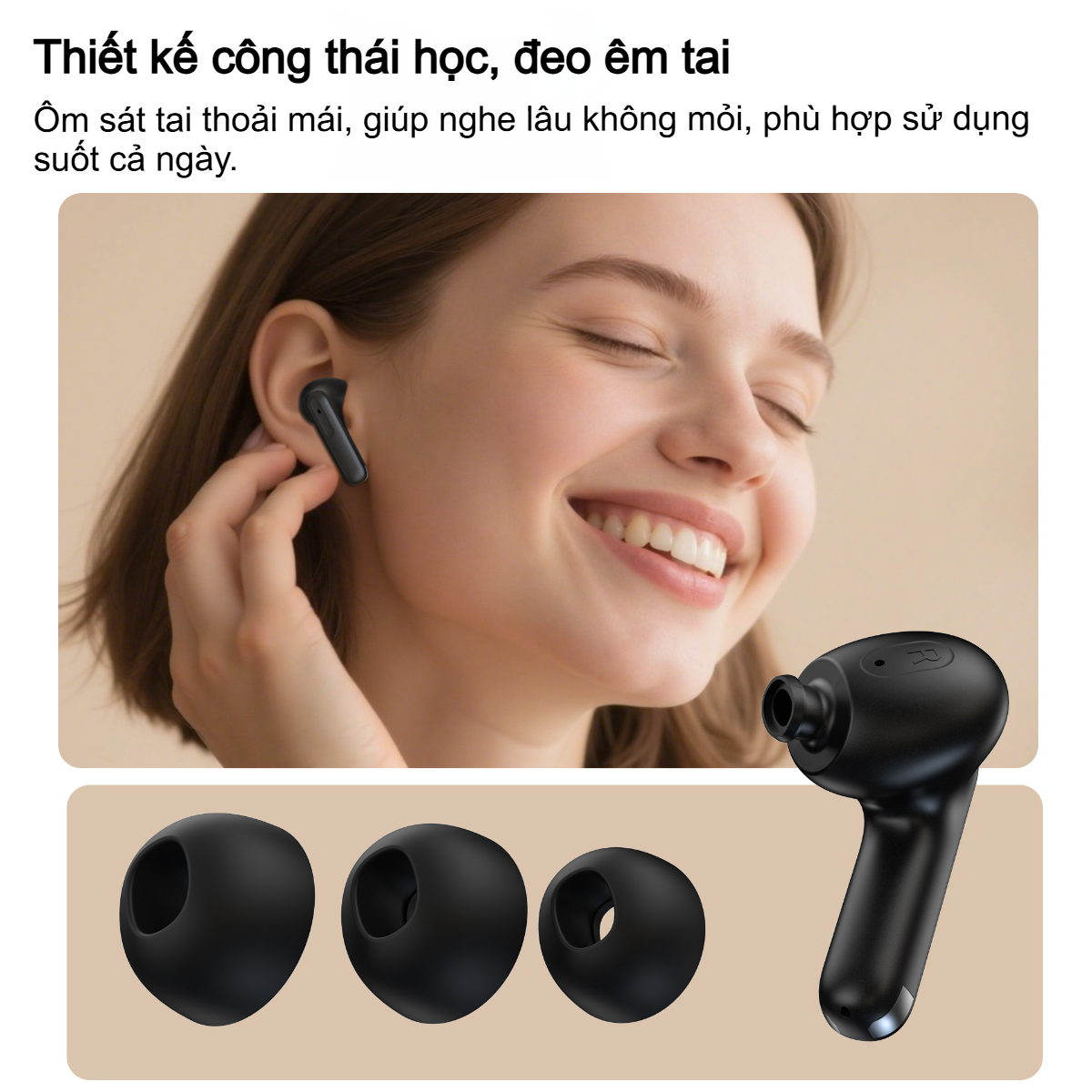 Tai nghe Bluetooth chống ồn ENC+ANC Choetech BH-T55 kết nối ổn định, âm thanh chất lượng cao (Hàng chính hãng) 5 Tai nghe Bluetooth chống ồn ENC+ANC Choetech BH-T55 kết nối ổn định, âm thanh chất lượng cao (Hàng chính hãng)