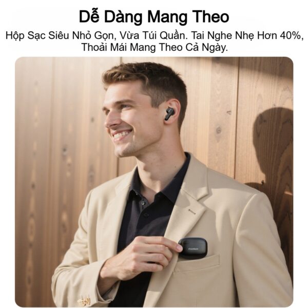 Tai nghe Bluetooth chống ồn ENC+ANC Choetech BH-T55 kết nối ổn định, âm thanh chất lượng cao (Hàng chính hãng) 15 Tai nghe Bluetooth chống ồn ENC+ANC Choetech BH-T55 kết nối ổn định, âm thanh chất lượng cao (Hàng chính hãng)