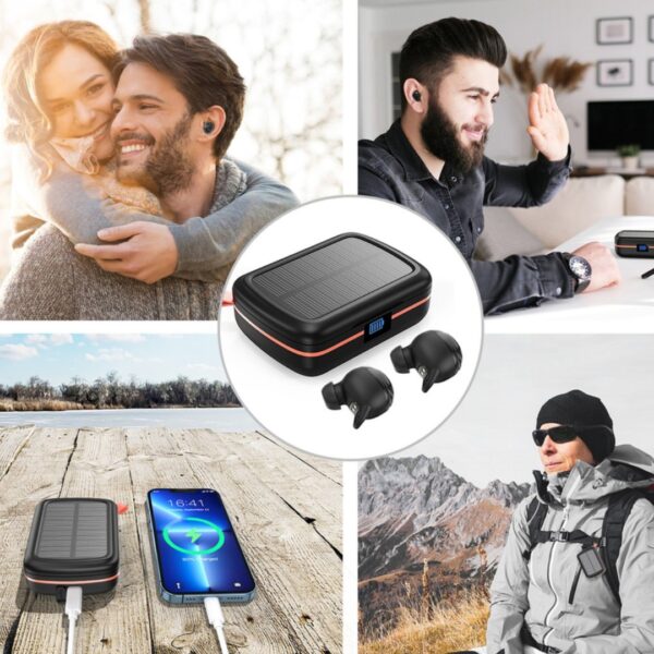 Tai nghe Bluetooth thể thao Choetech BH-T05 sạc năng lượng mặt trời và tích hợp pin dự phòng 2500mAh (Hàng chính hãng)