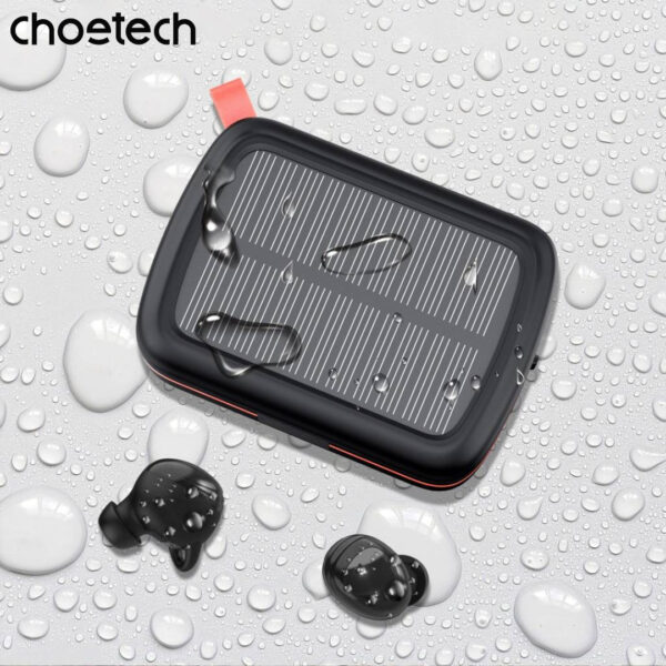 Tai nghe Bluetooth thể thao Choetech BH-T05 sạc năng lượng mặt trời và tích hợp pin dự phòng 2500mAh (Hàng chính hãng)