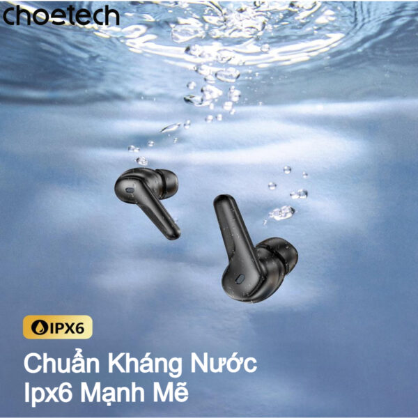 Tai Nghe Bluetooth Choetech BH-T17 Hộp Sạc Xoay Độc Đáo – Chống Ồn ANC/ ENC (Hàng Chính Hãng)