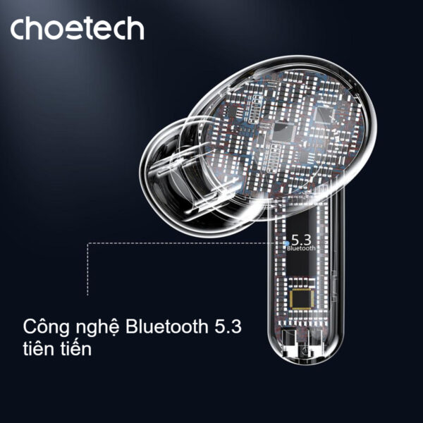 Tai Nghe Bluetooth Choetech BH-T17 Hộp Sạc Xoay Độc Đáo – Chống Ồn ANC/ ENC (Hàng Chính Hãng)
