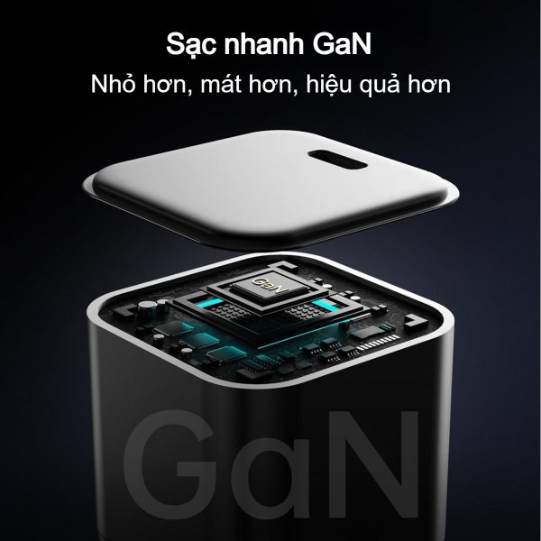 Củ sạc siêu nhanh GaN 100W 1C Choetech PD9031 nhỏ gọn cho laptop và điện thoại (Hàng chính hãng)