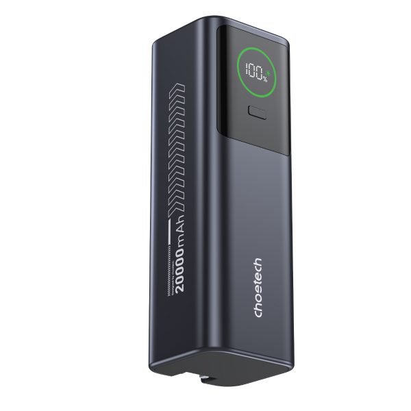 Pin dự phòng kiêm củ sạc 100w Choetech B1012 dung lượng 20000mAh tích hợp cáp sạc đa năng cao cấp (Hàng chính hãng)