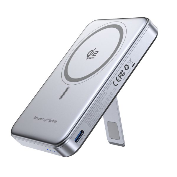 Pin dự phòng sạc không dây Choetech B760 công suất 45W tích hợp chân đỡ nhỏ gọn tiện lợi (Hàng chính hãng)