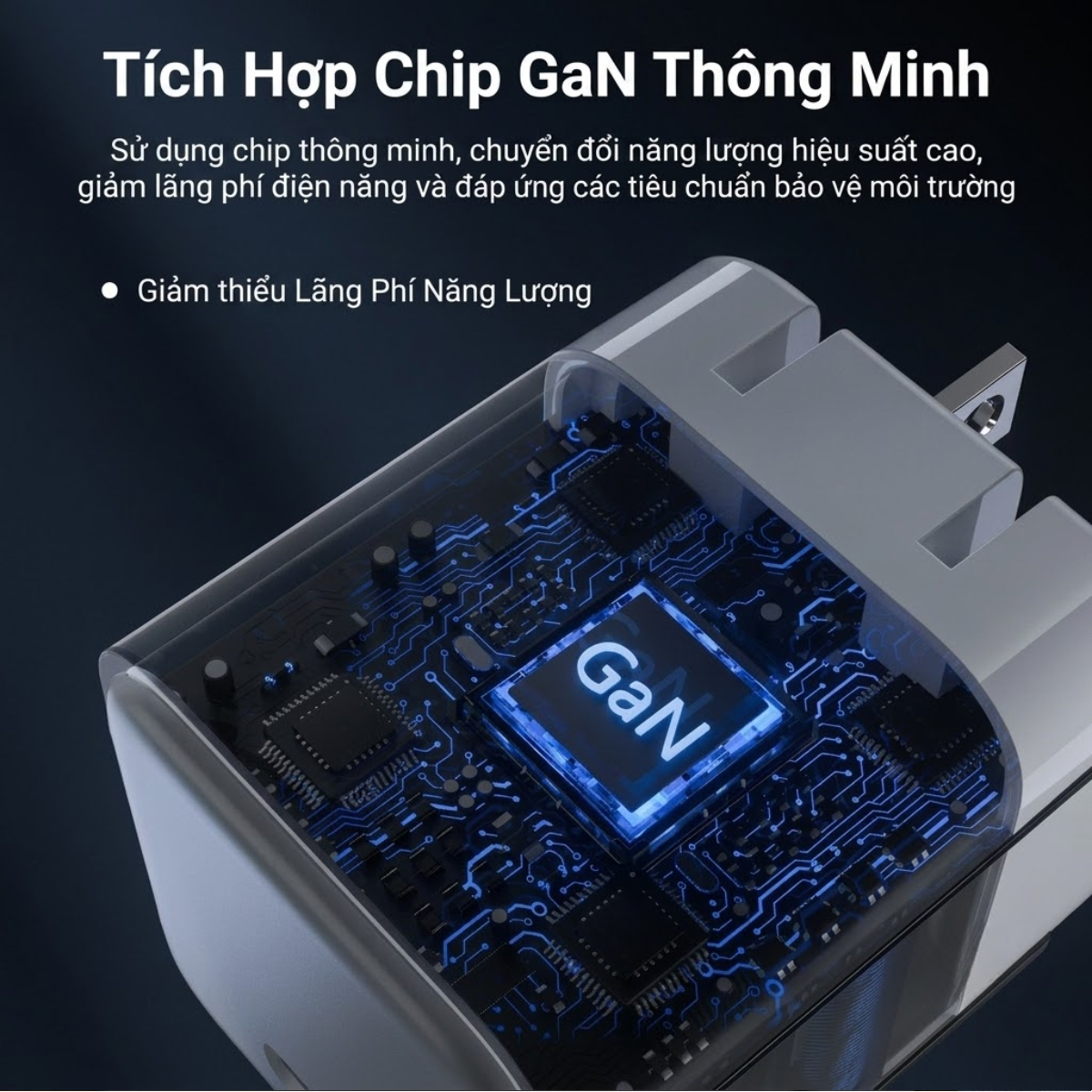 Củ sạc nhanh GaN 30W 1 cổng USB C Choetech PD3007 (Hàng chính hãng)