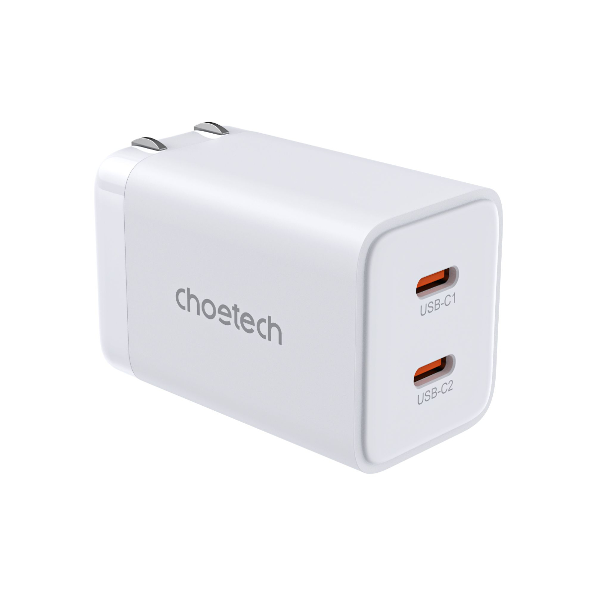 Củ sạc nhanh 2 cổng USB-C GaN 45W Choetech PD3010 – Hàng chính hãng