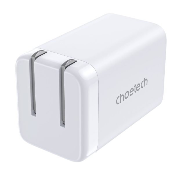 Củ sạc nhanh 2 cổng USB-C GaN 45W Choetech PD3010 – Hàng chính hãng