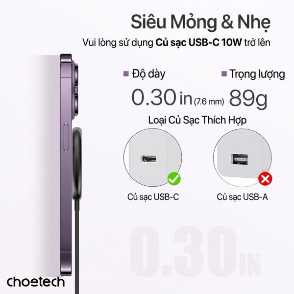 Đế sạc không dây từ tính Choetech T697-F kèm giá đỡ công suất 15w (Hàng chính hãng)