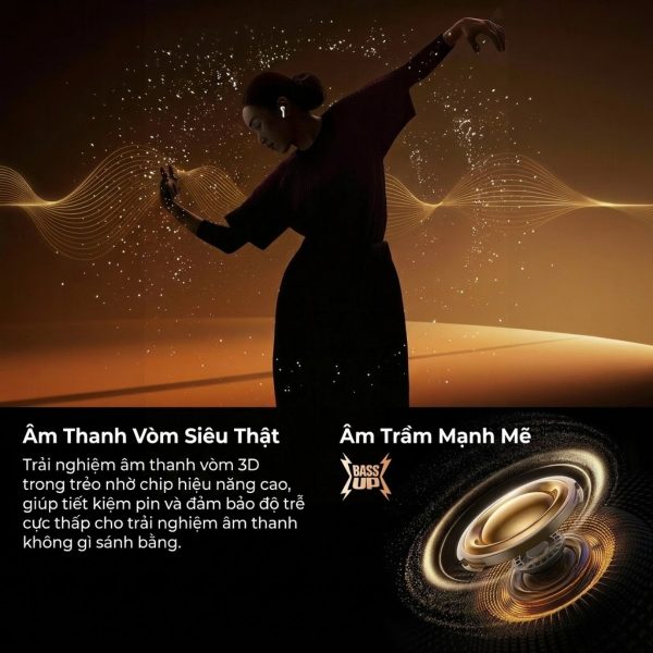 Tai nghe Bluetooth True Wireless Choetech BH-T86 Bluetooth 5.3, 4 Micro ENC, Âm Thanh HiFi (Hàng chính hãng)